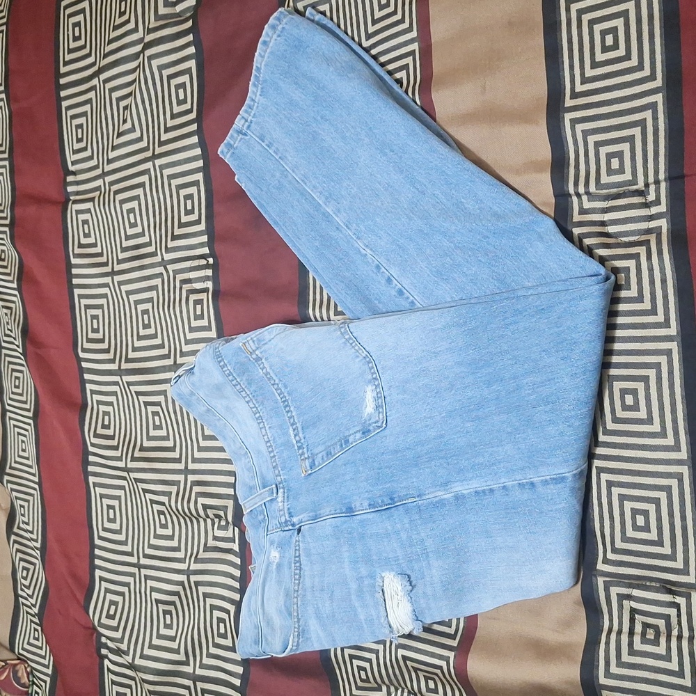 Adam Levine The Patriot Collection:  Ripped Blue Jeans